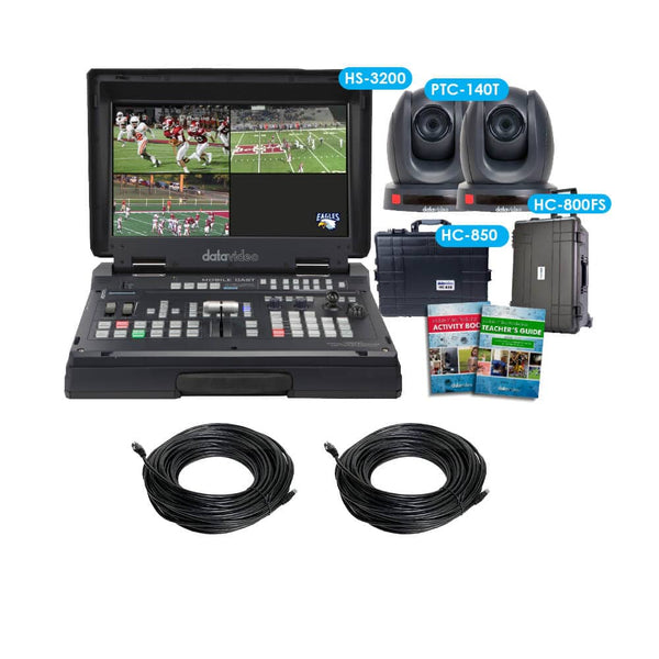 Datavideo EPB-1640T Educator's Production Bundle video switcher with multiple input controls and professional interface. – image 1