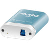 Epiphan Video AV.io SDI+ USB video capture device shown from the side, featuring SDI and USB input ports and compact design.