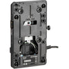 IDX System Technology V-Mount Adapter Plate for Blackmagic Cinema Camera, showing the back side with mounting points and connection ports.