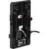 IDX System Technology V-Mount Adapter Plate for Blackmagic Cinema Camera, front view showing mounting interface and connectors
