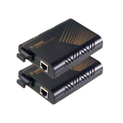 EtherWAN 10/100BASE-TX to 100BASE-FX Single Mode (ST) - 20Km Media Converter - Coremicro – image 1
