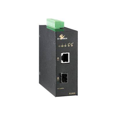 EtherWAN Hardened 10/100/1000BASE-TX to 100/1000 SFP Media Converter - Coremicro – image 1