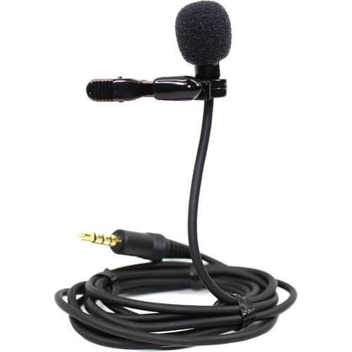 Azden EX-507XD professional lapel microphone with clip for clear audio recording and hands-free use. – image 1