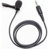 Azden EX-50L omni directional lapel microphone with clip, black, designed for clear audio capture in interviews and recordings