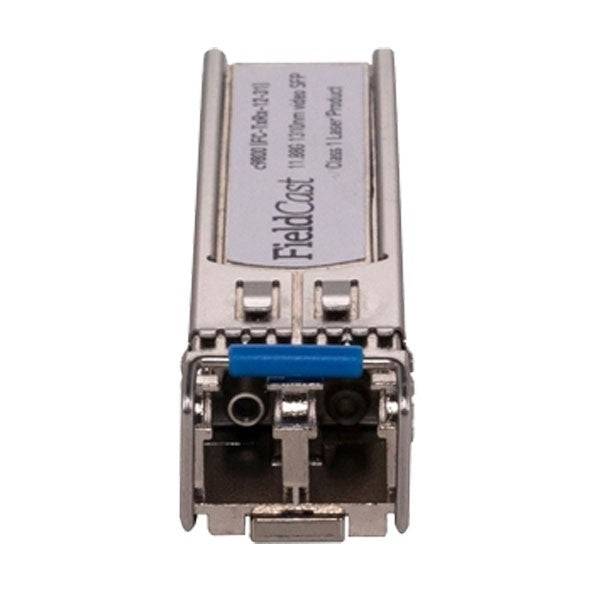 FieldCast 6G Video SFP optical fiber transceiver for production equipment, shown in a professional setup. – image 3