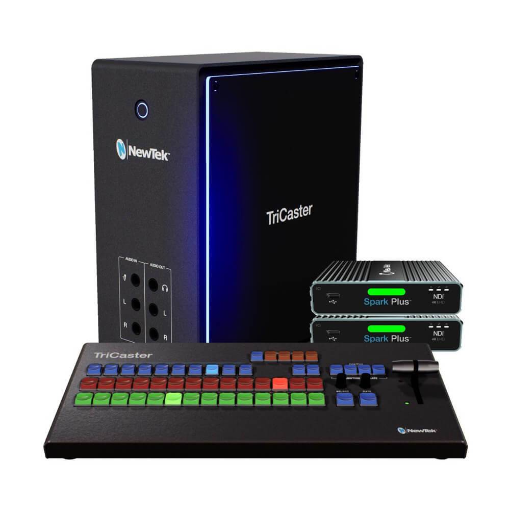 Vizrt TriCaster Mini 4K video switcher with control surface, compact professional broadcasting equipment for live video production. – image 2
