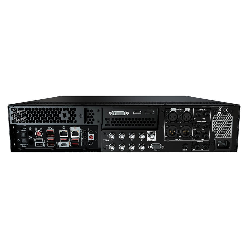 Vizrt TriCaster 1 Pro rental unit showing rear panel with input connections and control ports. – image 2