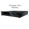 Vizrt TriCaster 1 Pro rental unit, professional video production hardware for daily or weekly use, shown in the image.