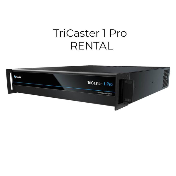 Vizrt TriCaster 1 Pro rental unit, professional video production hardware for daily or weekly use, shown in the image. – image 1