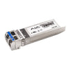 AJA 12G-SDI Single Mode LC Fiber Receiver SFP module for optical fiber video transmission, shown with LC connector.
