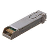 AJA single 3G-SDI LC fiber receiver SFP optical module showing rear connector and fiber port for high-speed video transmission.