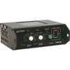 Azden FMX-22 portable field audio mixer with multiple input controls and compact design for professional sound mixing.