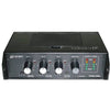 Azden FMX-32A 3-channel portable audio mixer with knobs and input jacks for professional sound mixing in a compact design.