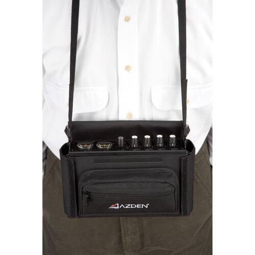 Azden FMX-42a 4-channel audio mixer with carrying bag, professional field mixer for audio recording and camera return systems. – image 4