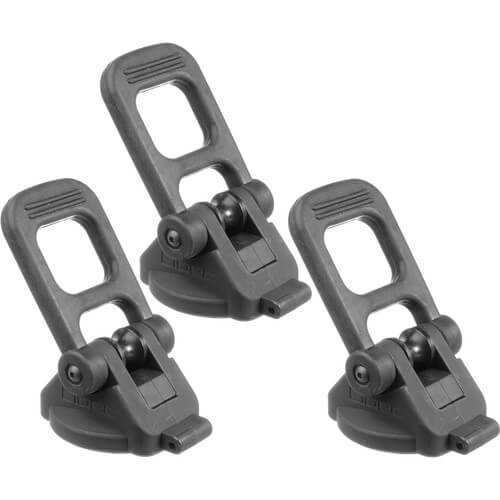 Set of three Libec FP-2B large rubber feet for video cameras, providing stability and grip during filming. – image 1