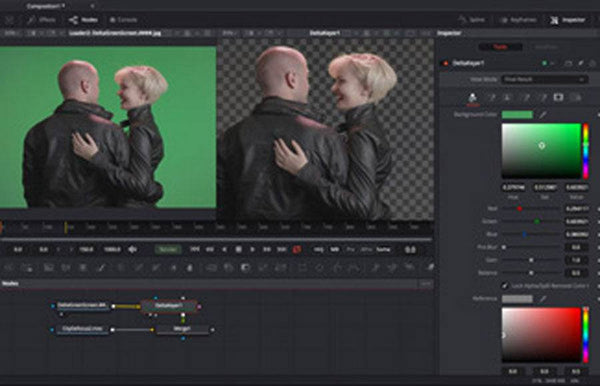 Blackmagic Design Fusion 19 Studio visual effect software with USB dongle, showing the Fusion interface on a computer screen. – image 5