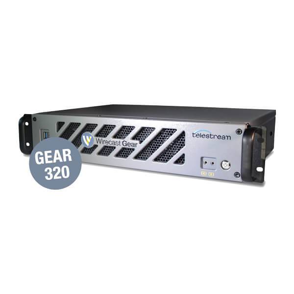 Telestream Wirecast Gear 320 video switcher for sports and live SDI productions with multiple input ports and control panel. – image 1