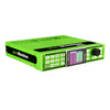Rear view of Lynx Technik greenMachine 4-channel 3G-SDI up/down/cross converter, showing input/output ports and connection interfaces.