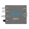 AJA HA5-12G-T-ST HDMI 2.0 to 12G-SDI with ST fiber transmitter for professional video signal conversion and transmission.
