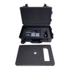 Open Datavideo HC-650F wheeled trolley case designed for RMC-180 controller, with padded interior and sturdy handles for easy transport.