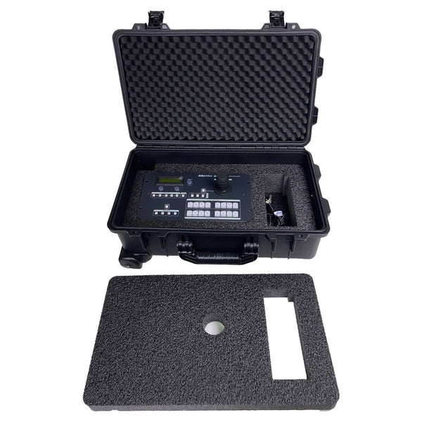 Datavideo HC-GO-300 rolling case for RMC-300A controller, durable black protective travel case for video camera equipment. – image 1
