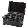 Datavideo HC-800FS wheeled trolley case designed for easy transport of three PTZ video cameras.