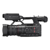 JVC GY-HC550UN professional 4K NDI camcorder showing left side with controls and connectivity ports