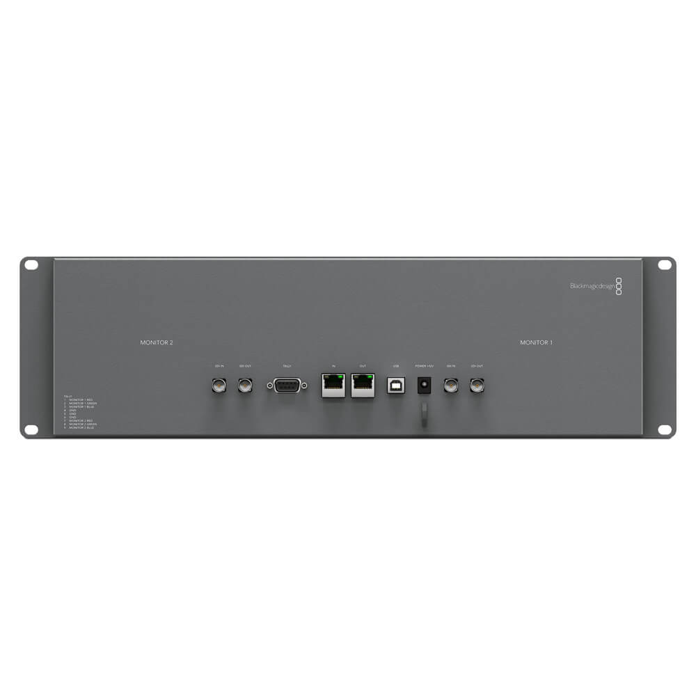 Blackmagic Design SmartView Duo 2 video monitor showing rear ports and connection panel for professional video monitoring. – image 3