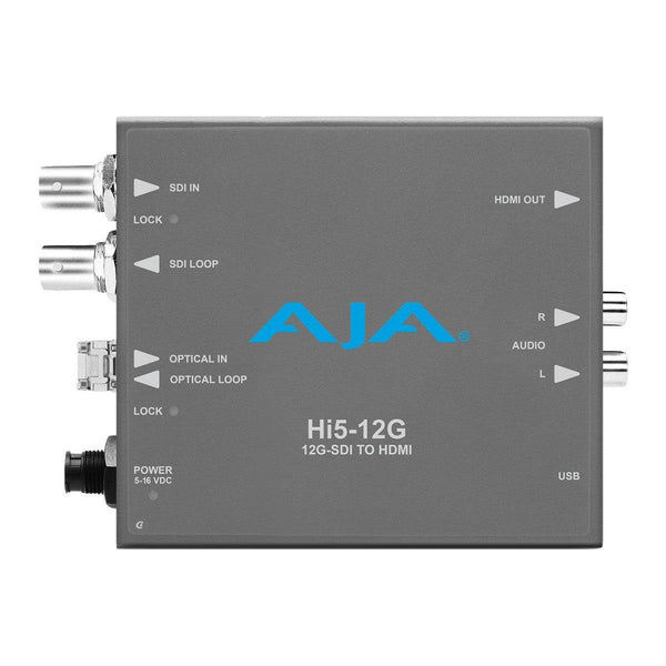 AJA Hi5-12G-TR 12G-SDI to HDMI 2.0 with Fiber LC Transceiver - Coremicro – image 1