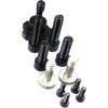 Blackmagic Design URSA Mini shoulder kit bolts for camera accessories, arranged on a surface with the bolts visible from the top view.