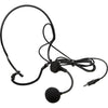 Azden HS-12 unidirectional headset microphone with adjustable headband and microphone boom, designed for clear audio capture.