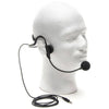 Azden HS-12 unidirectional headset microphone worn on a person's head for clear audio capture.