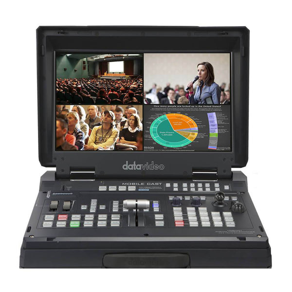 Datavideo HS-1600T Mark II 4-Channel HD/SD HDBaseT Portable Video Streaming Studio - Coremicro – image 1