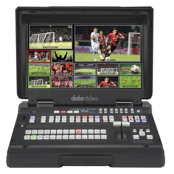 Datavideo HS-3200 HD 12-channel portable video switcher with front controls and multiple input options. – image 2