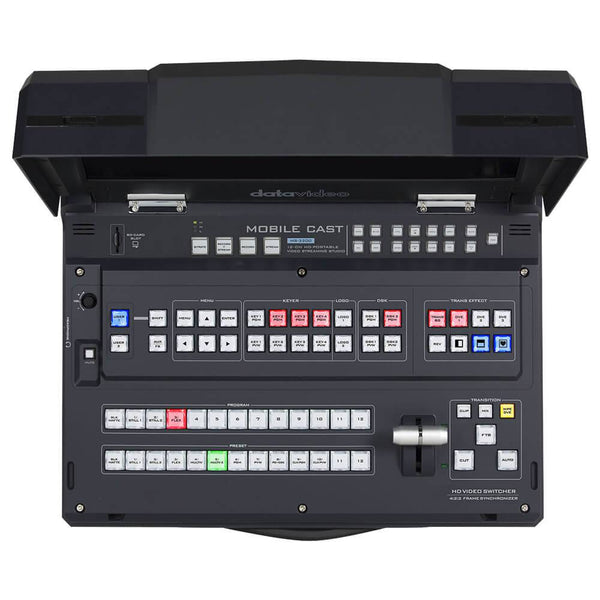 Datavideo HS-3200 HD 12-channel portable video switcher with multiple input controls and professional streaming features. – image 3