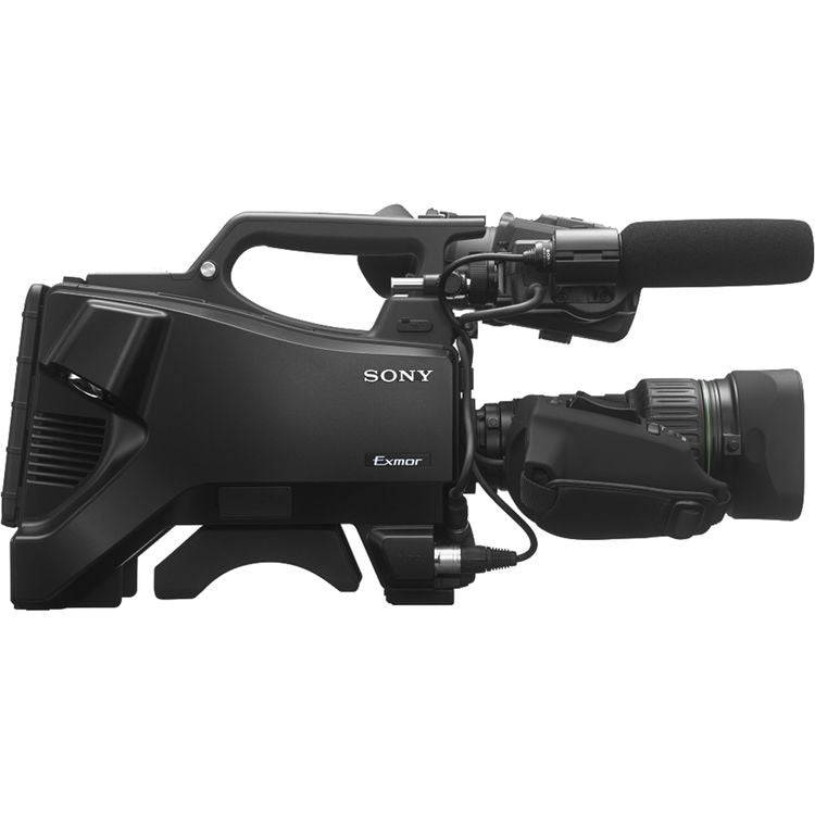 Sony HXC-FB75KC broadcast studio camera with viewfinder, 20x lens, and microphone for professional SD/HD video production. – image 3