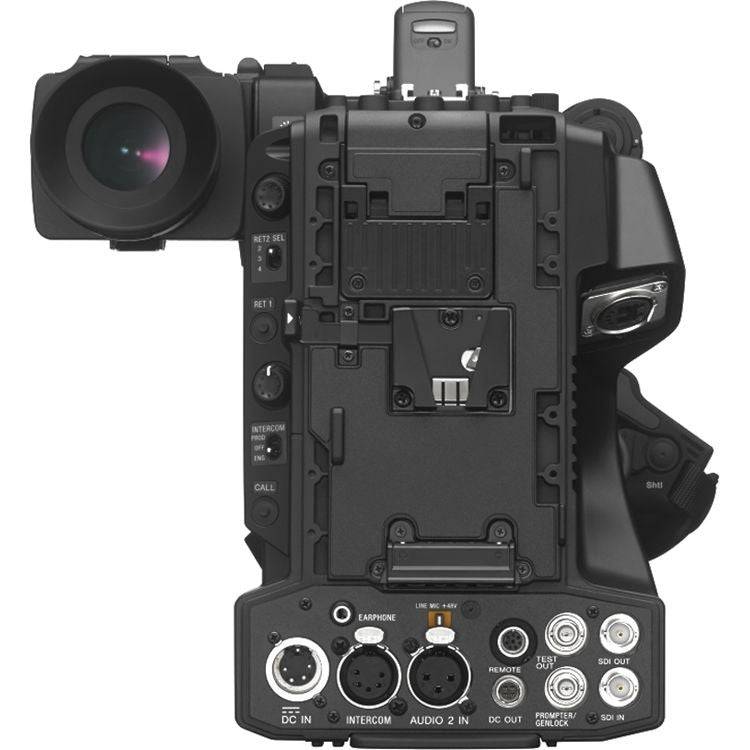 Sony HXC-FB75KC broadcast camera with viewfinder, 20x lens, and microphone, suitable for SD and HD studio productions. – image 6
