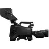 Sony HXC-FB75SC broadcast studio camera with viewfinder and 20x zoom lens, designed for professional SD and HD filming.