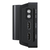 Blackmagic Design Video Assist 5'' 12G HDR video monitor showing connections and input ports on the side.