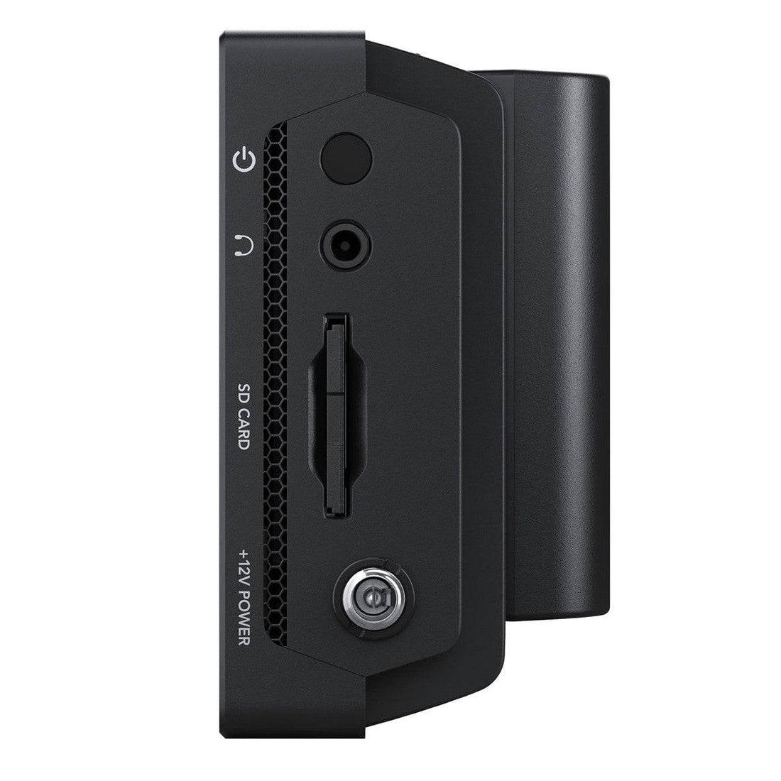 Blackmagic Design Video Assist 5'' 12G HDR video monitor with side view showing screen and controls. – image 4