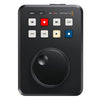 Blackmagic Design HyperDeck Shuttle HD video recorder with top view showing buttons and ports on a black device.
