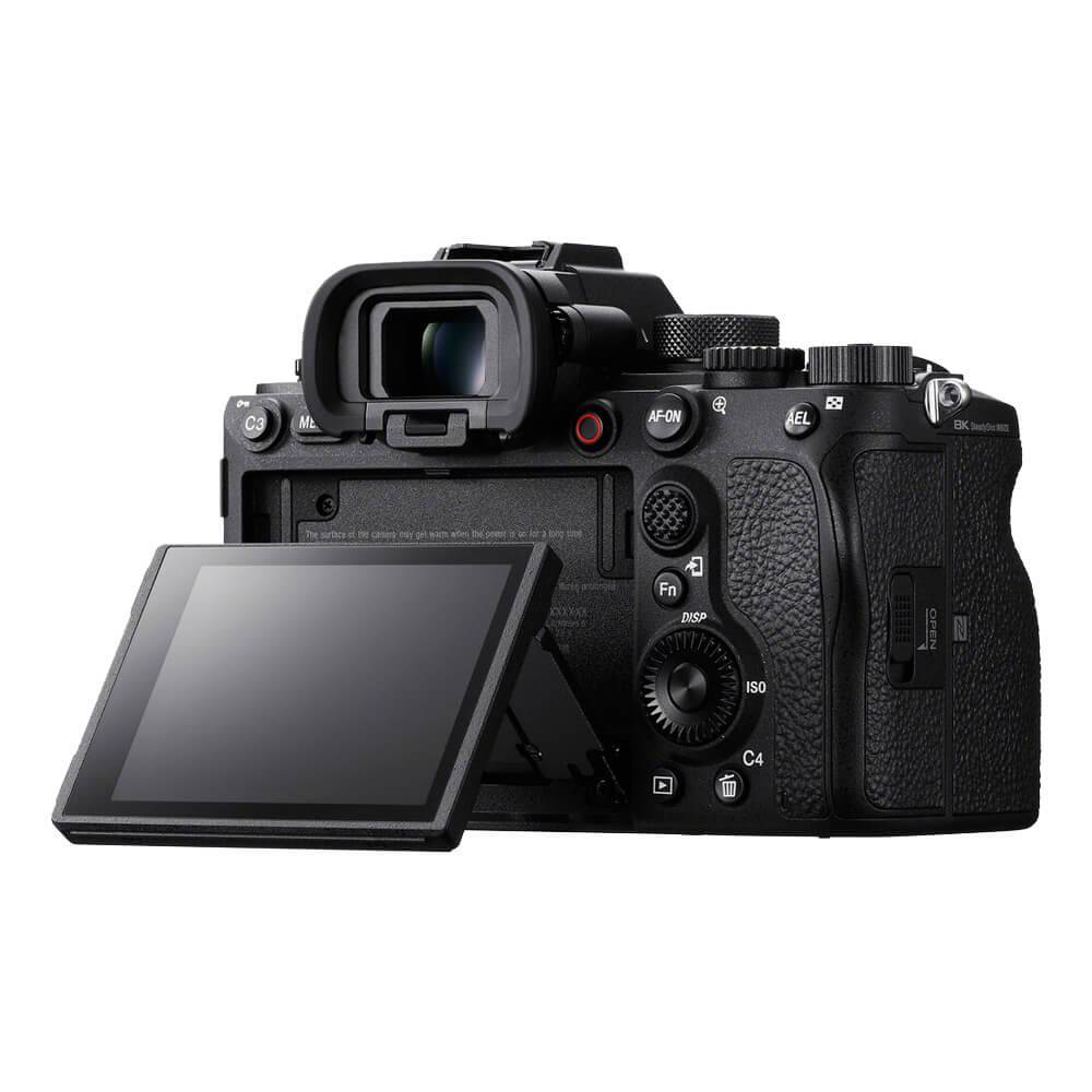 Front view of Sony Alpha A1 mirrorless camera, a high-performance Sony video camera with sleek design and advanced features. – image 2