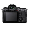 Sony Alpha A1 mirrorless camera with large LCD screen, showcasing its professional video camera features and sleek design.