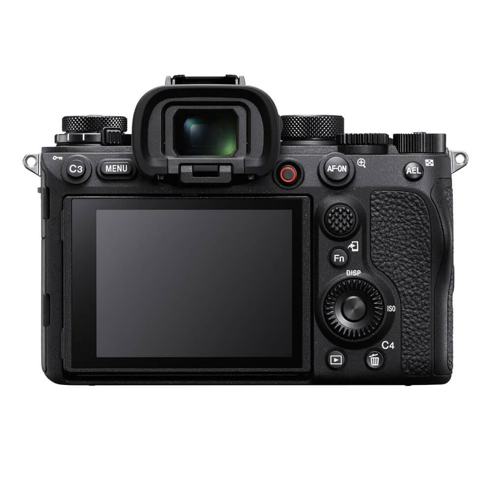 Sony Alpha A1 mirrorless camera with large LCD screen, showcasing its professional video camera features and sleek design. – image 3