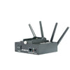 AIDA Imaging IPCOMM-POE wireless video transmitter and controller with Power over Ethernet (PoE+) connected to a camera setup.