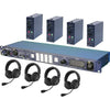 Datavideo ITC-100 Intercom Base Station with Four HP-2A Headsets and Four Belt Packs - Coremicro