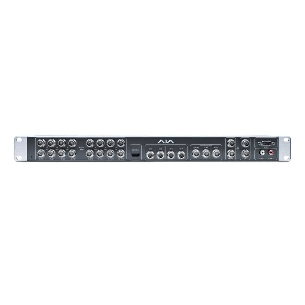 AJA K3G-BOX 1RU external breakout box for Kona 4 with multiple input/output ports and sturdy metal construction. – image 1