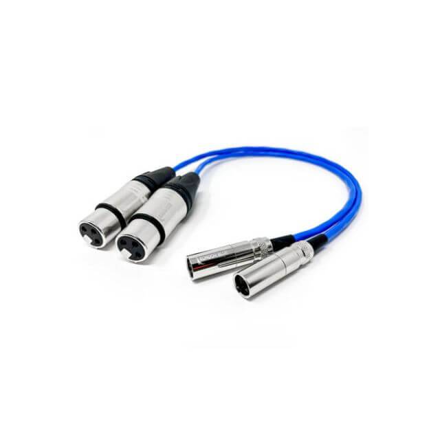 Kondor Blue Mini-XLR Male to XLR Female Cable 2-Pack for BMPCC 6K/4K (Blue, 16") - Coremicro – image 1
