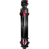 Folded Cartoni Focus 10 Red Lock System for video cameras with 100mm mounting, showcasing the compact, durable design.