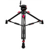 Cartoni Focus 10 Red Lock System for video cameras with 100mm ball head, used for smooth camera movement and stability